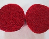 5 skeins- Bernat Vintage Wool Rug Yarn Cut for Latch Hook (color 3148) RED