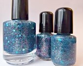 Fundraising Polish for the boys and girls club - Nail Polish -  mini bottle  - Handmade - polish - micro glitter - lacquer