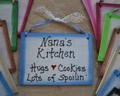 Kitchen Signs 3.5"x5" Wooden, Handpainted, Handmade, Funny Sayings, Humor, Home Decor, Small Sign, Nana, Grandma, Cute, Family