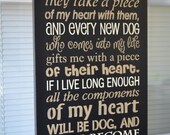 It Came To Me That Every Time I Lose A Dog, Pet Lovers, Painted Stenciled Traditional Primitive Wood Sign CUSTOM COLORS