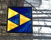 Legend of Zelda - Multicolor Triforce Stained Glass - 8 Variations