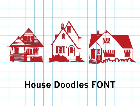 House  Doodles Font