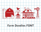 Farm Doodles Font
