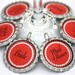 Bridal shower favor orange wedding wine charms bachelorette personalized party favors. Any color.