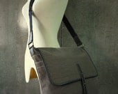Dusty Brown Sack Cotton Men Women Shoulder Bag/Crossbody Bag/Messenger Bag/School Bag/Laptop Bag/All Purpose Bag/ Travel Bag - MB013