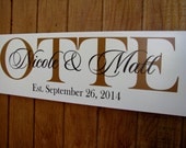 Last Name Sign, Personalized Sign, Family Name Sign, Established Sign. Wedding Gift, Christmas Gift, Custom Wooden Sign, Handmade Plaque
