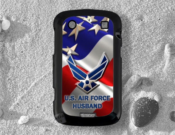 US Air Force, Blackberry 9900 case, Military, Blackberry cover, Patriotic, USA, American Flag, Red, White, Blue, Old Glory (002-0011-bb)