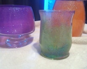 Three glitter vase set.