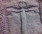 Knitted Dragonfly Cotton Dishcloth