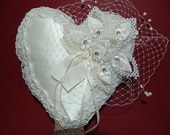 Heart Shape Ring Bearer Pillow