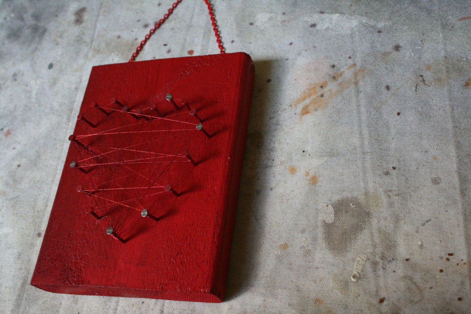 Benelovence  "String Art, Silhouette Art, Heart Art, Metal Artwork, Mother's Day Gift, Reclaimed, Recycled"