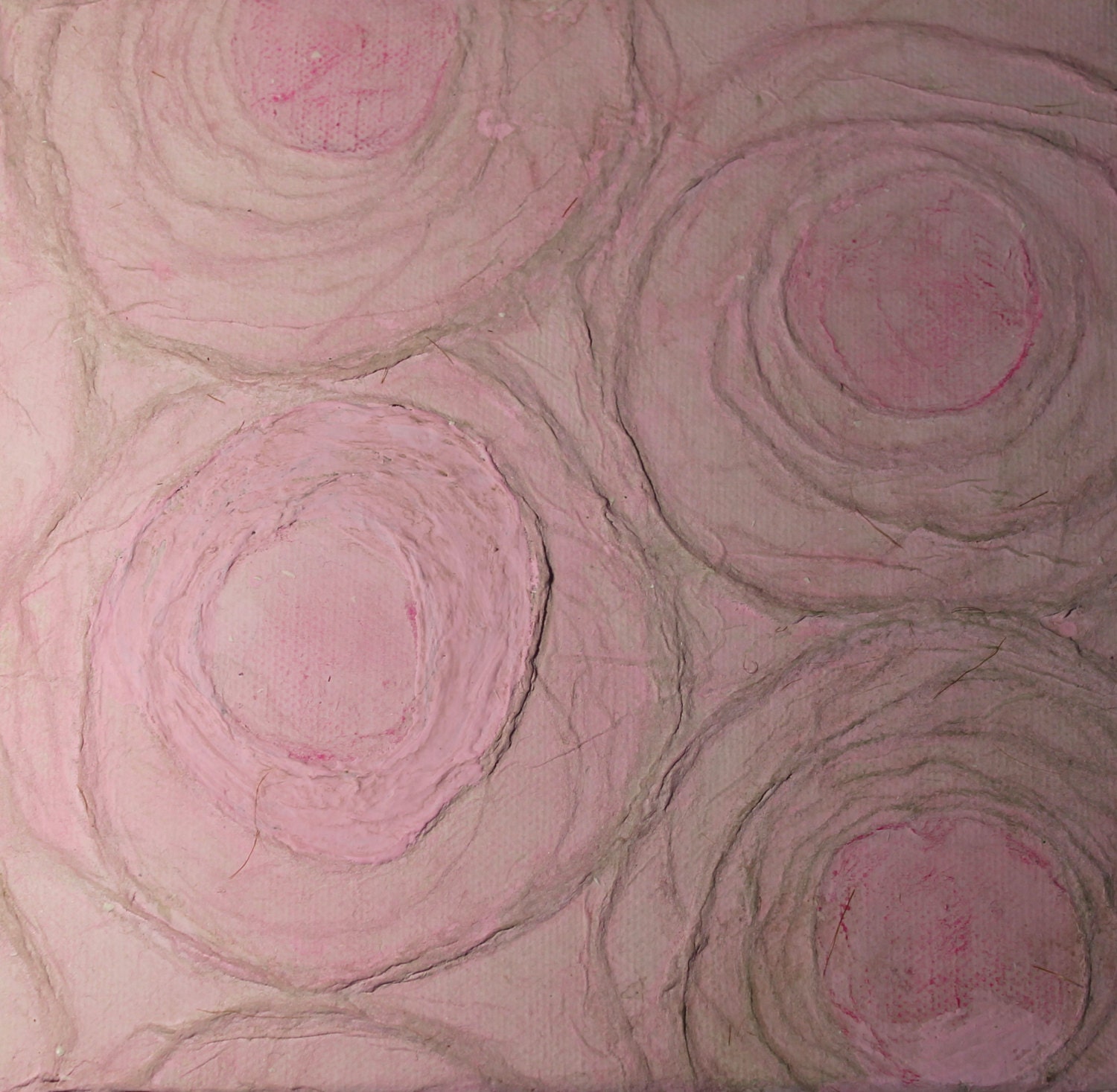 Abstract on canvas 20x20 cm original painting mixed media