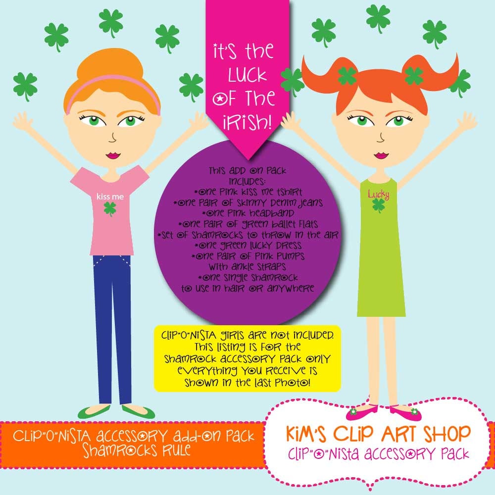 St. Patrick's Day Clip art accessory Pack Il_170x135