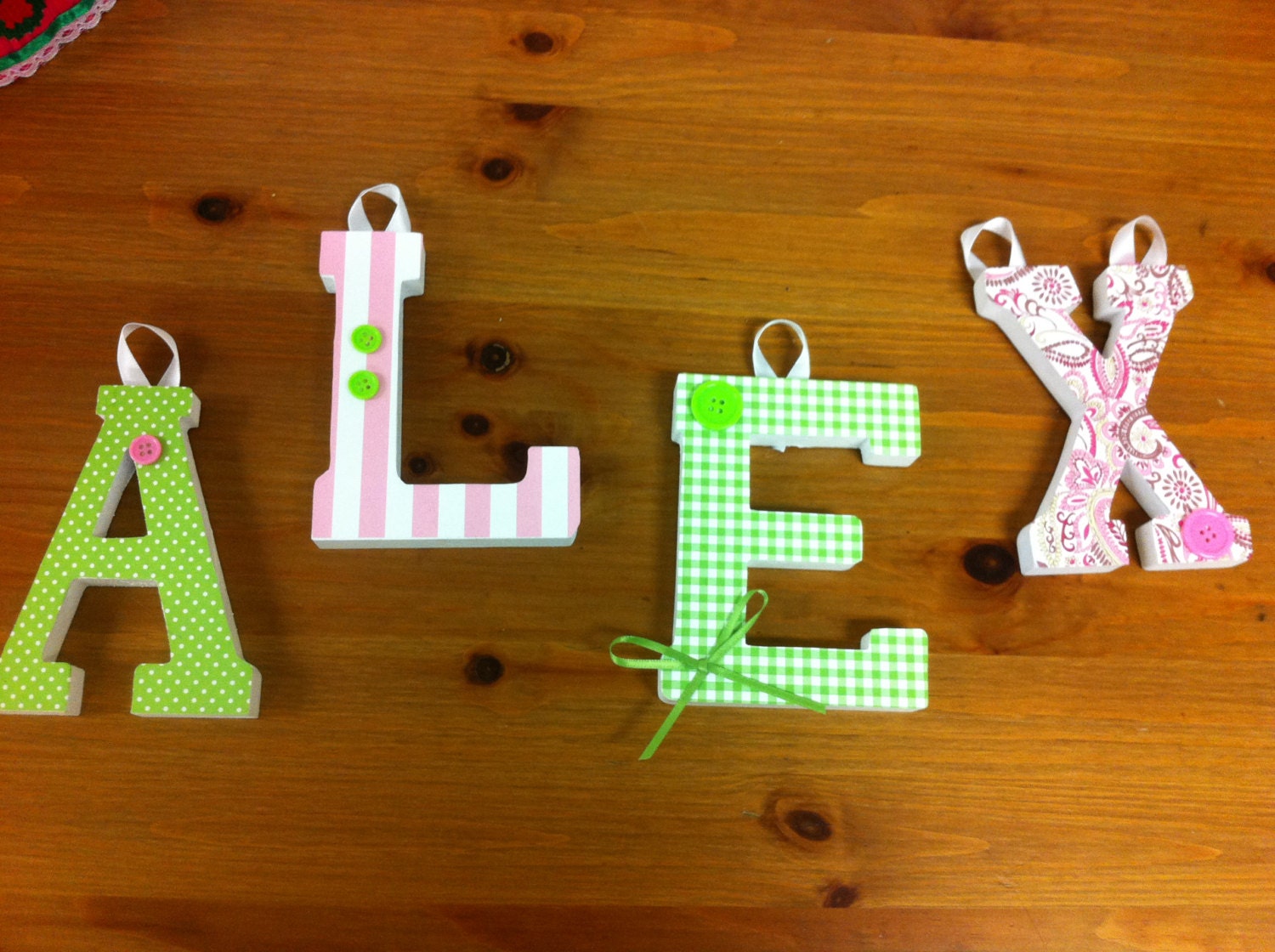 6 Inch Decorative Wooden Letters