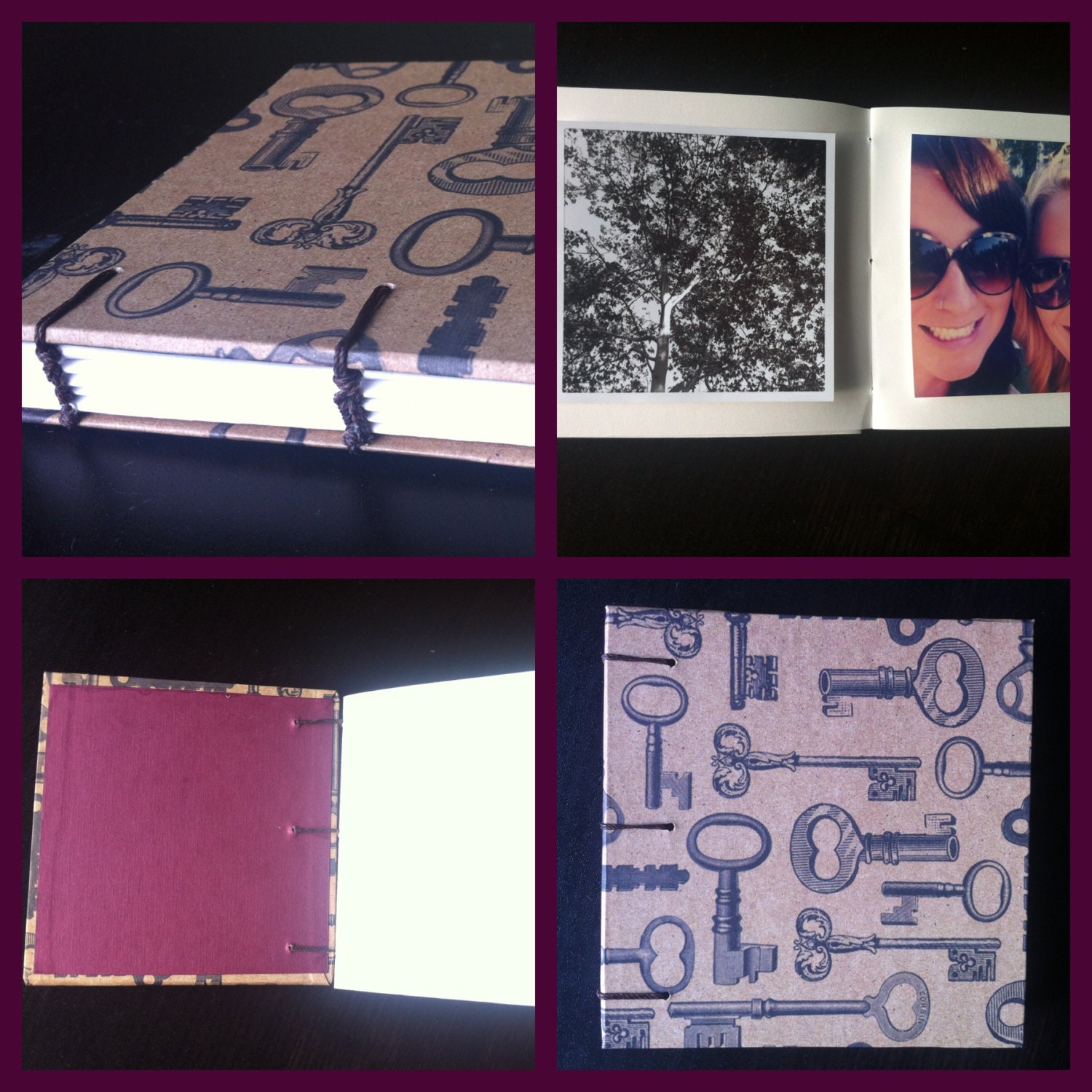 Skeleton Keys coptic-stitched Instagram Photo Album 5x5