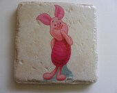 Disney's Winnie the Pooh Piglet Character Ceramic Tile Coasters