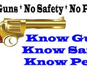 Know Guns - Know Peace Bumper Sticker