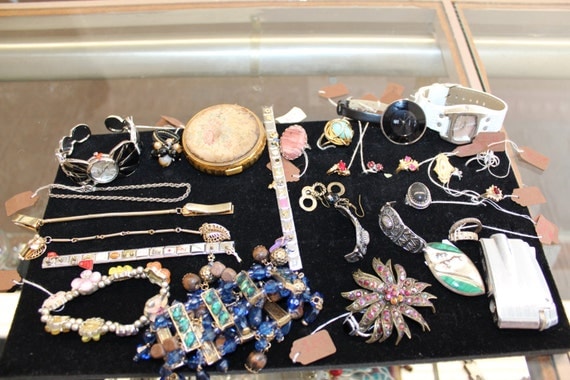 Buy ringswatches - Vintage and Modern Jewelry Lot Rings Watches Earrings Bracelets Vintage Compact