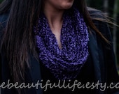 Crochet Infinity Chain Scarf - "Jennifer" - Featured at All Blinged Out Cowgirls