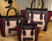 Leather Tote Bag - Ipad Bag - Handbag - Succeeding bag-Briefcase Bag purse/handbags Bags in wine red BB69
