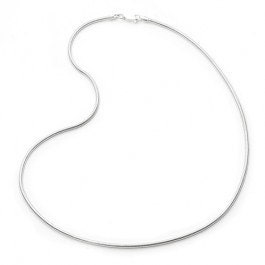 Traditional Round Snake Chain Necklace, 1.2mm Diameter