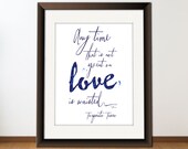 INSTANT Download, Love Quote Print, Printable Typography Art, Digital Word Art, Download And Print JPEG Image - Love Anytime -