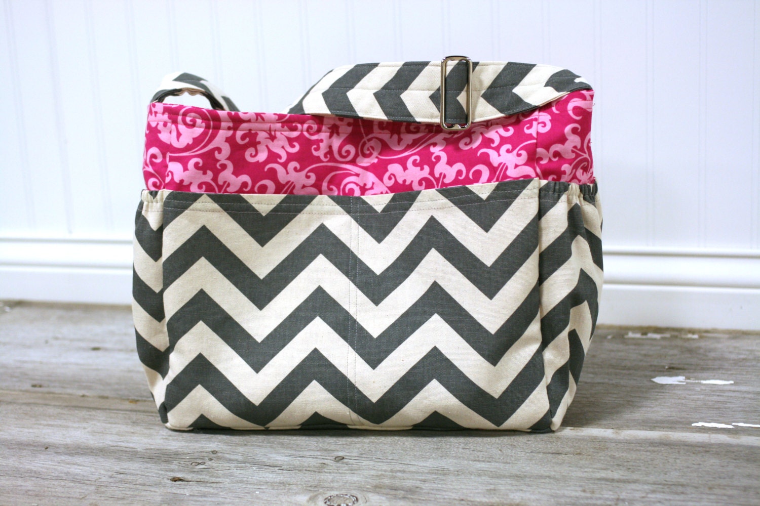 Trendy custom diaper bag or tote bag: you choose fabric