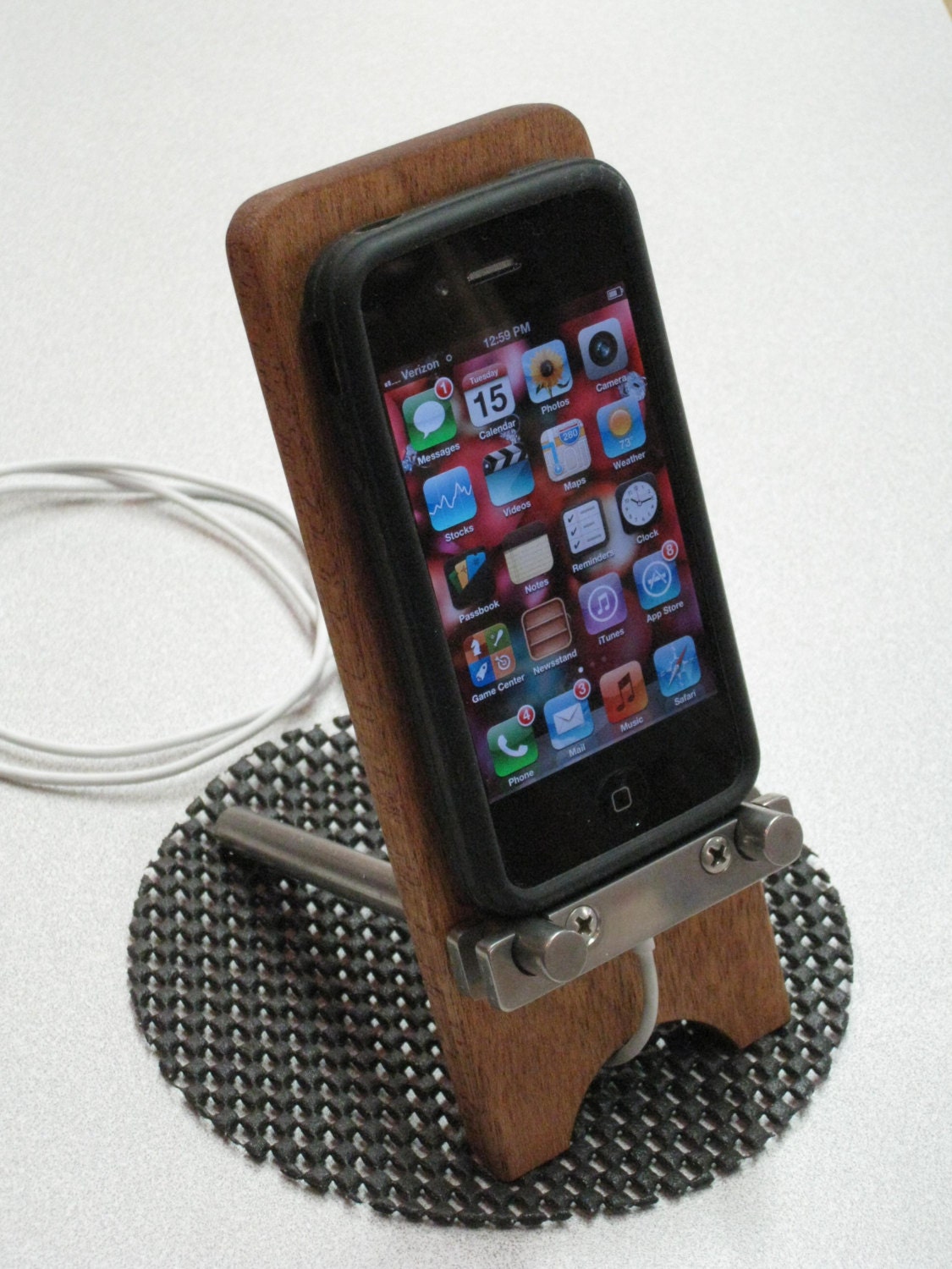 Handcrafted iPhone Dock Station Fits iPhones and iPods - iphone accessories - iphone case -  ipod case - charging - valentines day