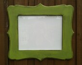 Picture frame hand painted and distressed holds 11 x 14 picture