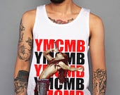 YMCMB Shirt Lil Wayne Young Money Cash Money Weezy Picture White Tank Top