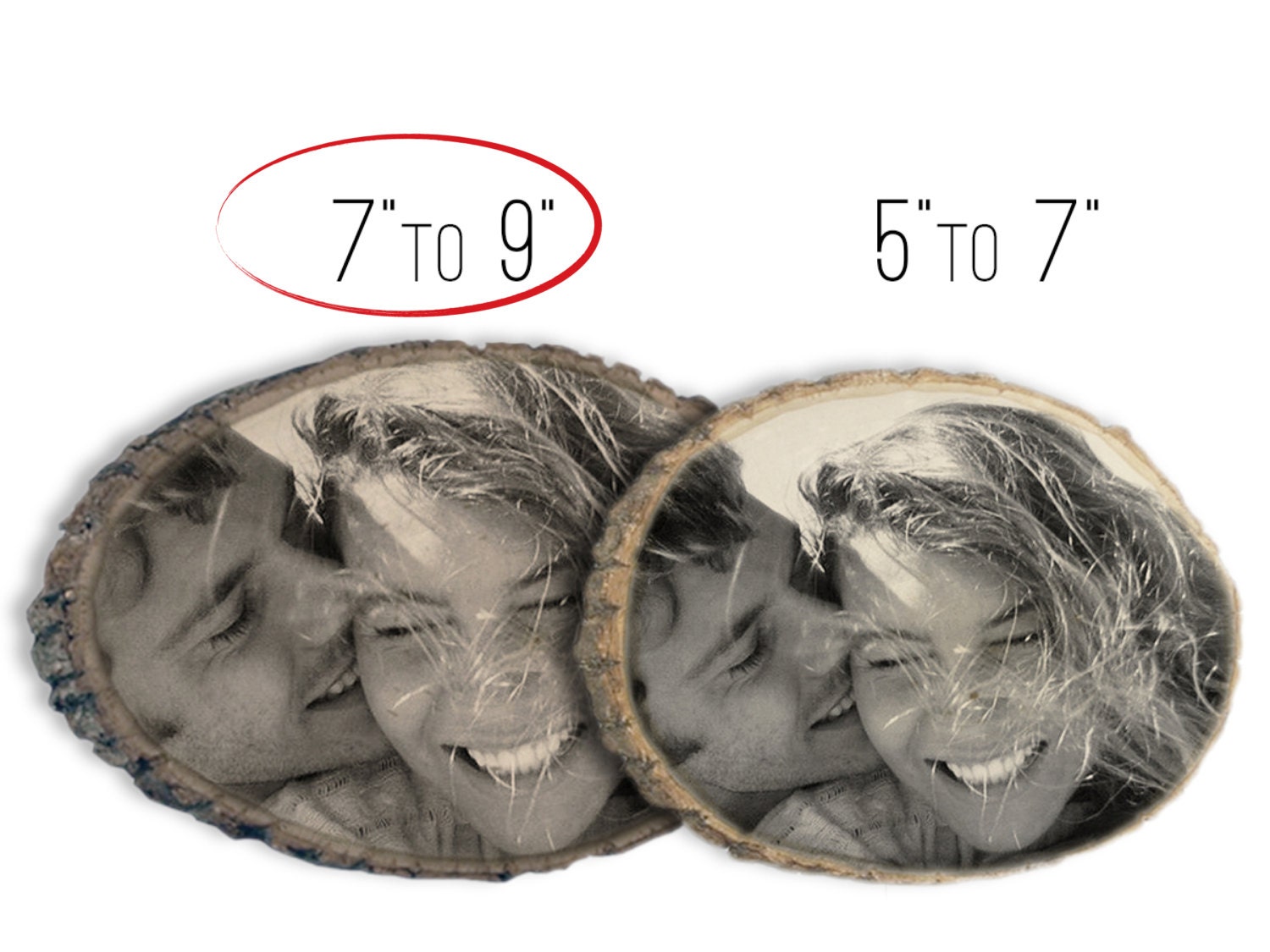 7in to 9in  Personalized Rustic Wood Plaques