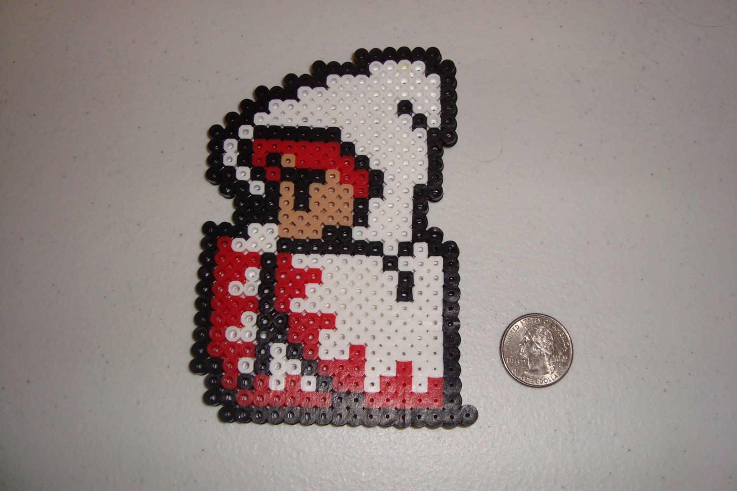 Final Fantasy 1 White Mage Perler Sprite