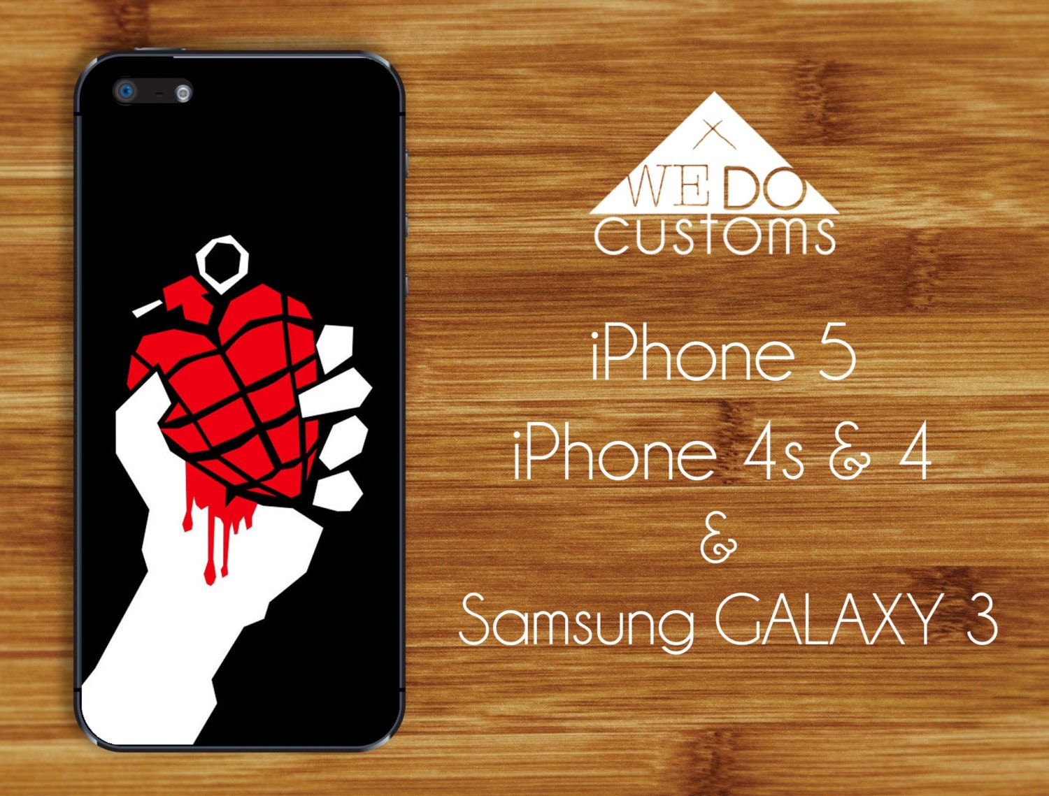 iPhone Cases - GREEN DAY Alternative Punk Rock Music Icon Grenade Retro Vintage Hipster Hard Cover Protective Case iPhone 4 iPhone 5