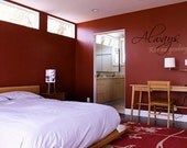 Always Kiss Me Goodnight  2 Color 27" x 13" Wall Decor/Sticker Romantic FREE SHIPPING VI00004