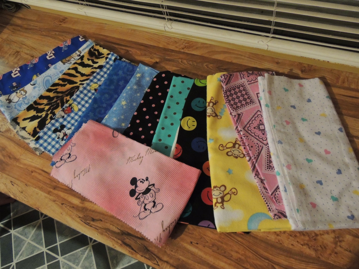 Hot/Cold small rice bag with removable sleeve (Pink Mickey Mouse, Hearts, Yellow Monkey fabrics)