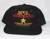 Vintage Joe Montana NFL MVP Snapback Hat NWOT