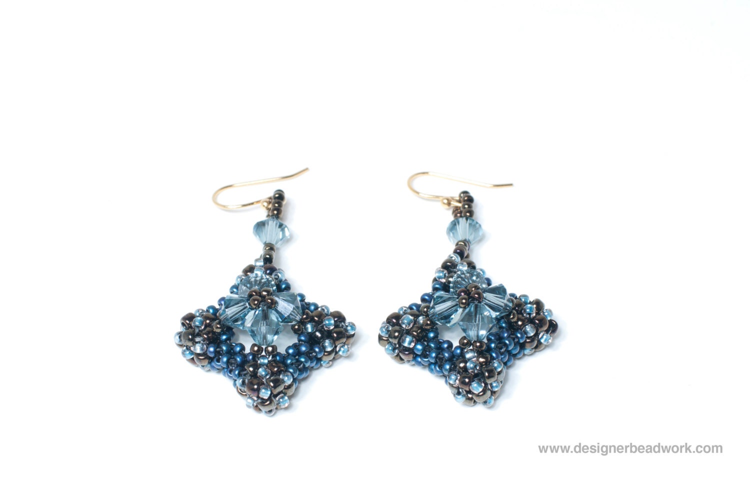 Elegant Blue Earrings - Cubic RAW