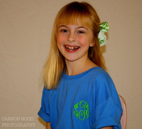 Kids monogrammed t-shirt