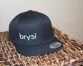 BrySi Hat - Black Snapback  (NEW ITEM)