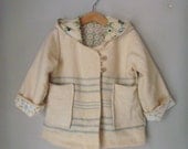 childrens clothing, wool Reindeer Coat in pure wool - custom order