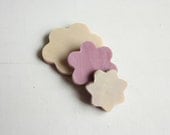 Flower Wedding Favour Sample / Party Favor Flower Shaped mini soap / Baby Shower Favor Soap in organza or tulle pouch. - NaturalBeautyLine