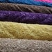 fancy puffy 3D flower fabric with sequin on the polyester mesh. (Rosette style)