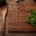 Personalized Carved Heart Engraved Wood Cutting Board - 12x16 - Mother's Day - custom wedding or anniversary gift for foodie couple