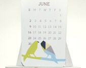 PRINTABLE 2013 Business Card Calender - Zoo series