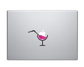 Apple juice carton Vinyl Decal / Sticker to fit Macbook Pro 13" 15" 17" - Custom sizes available - fun - precision die cut can box drink