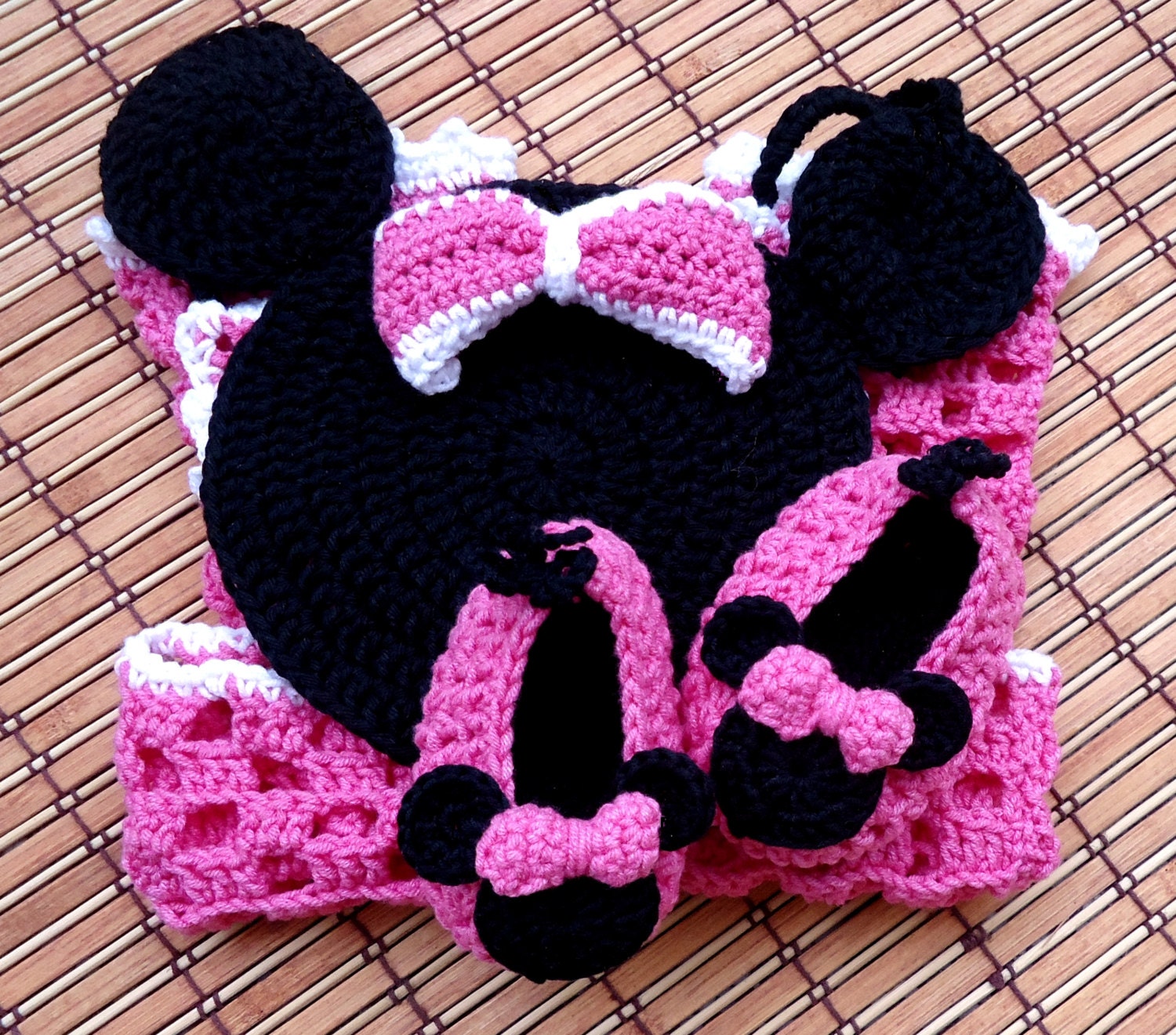 E-Book Minnie Romper and Shoes Crochet P Pattern