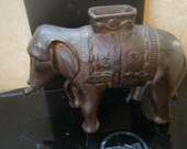 Antique Original 1920s A C Williams Cast Iron Elephant Bank