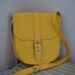 Vintage 70's sunshine yellow satchel/ saddle bag