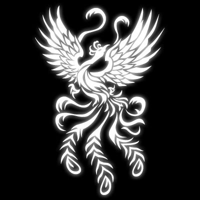 Elegant Peacock Bird -REFLECTIVE- vinyl car window decal sticker