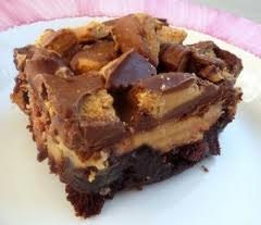 Chunky Peanut Butter Fudge Brownies, 3.5" Square